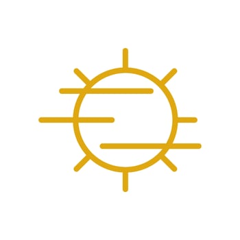 fog day icon vector