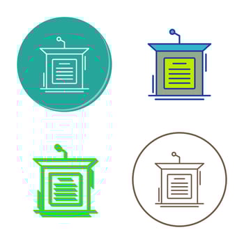 Podium Vector Icon