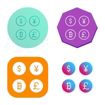Currency Symbols Vector Icon