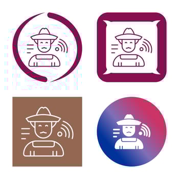 Farmer Vector Icon