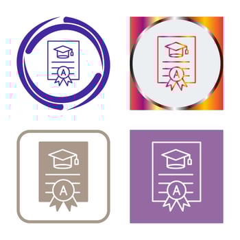Report Card Vector Icon