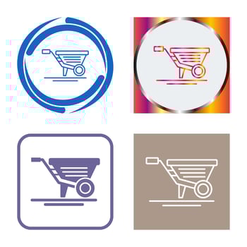 Wheelbarrow Vector Icon
