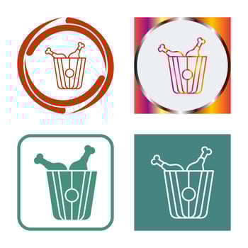 Fried Chicken Vector Icon