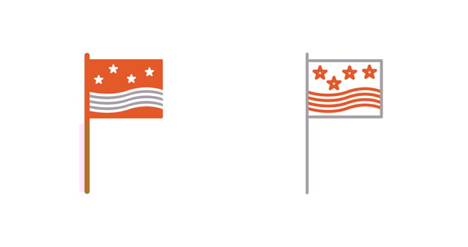 Flags Vector Icon