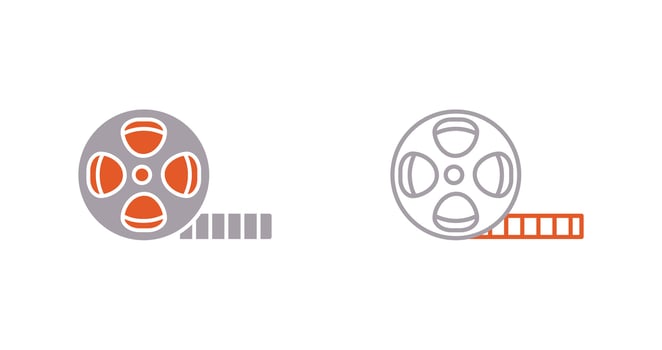 Film Reel Vector Icon