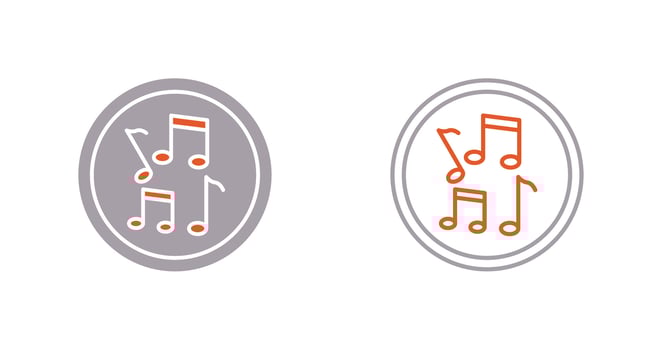 Musical Notes Vector Icon