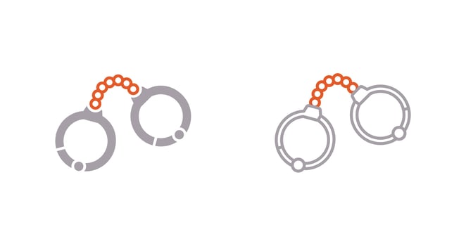 Handcuffs Vector Icon