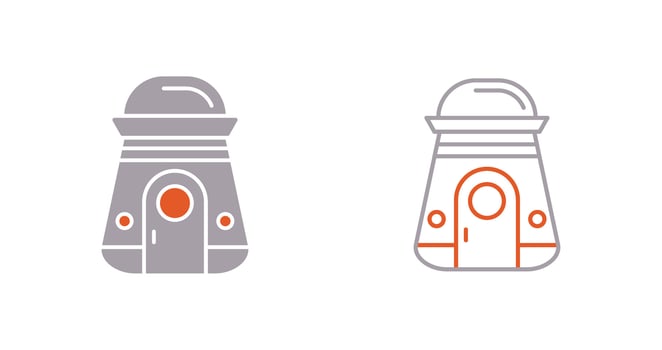 Space Capsule Vector Icon