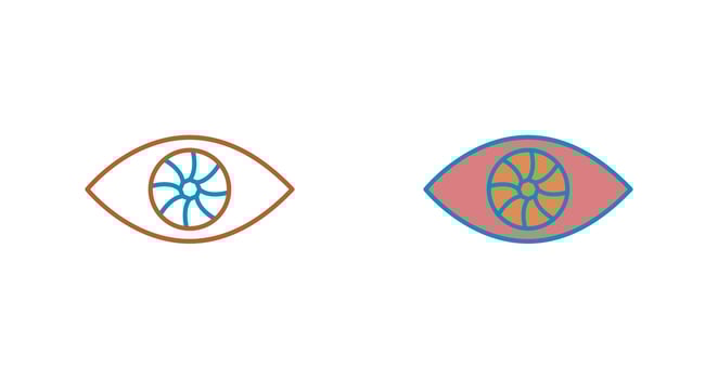Unique Eye Vector Icon