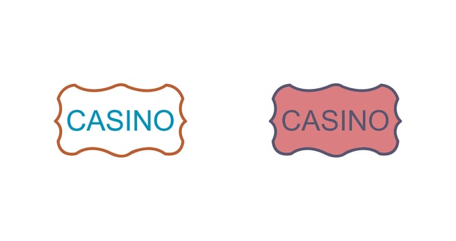 Casino Sign Vector Icon