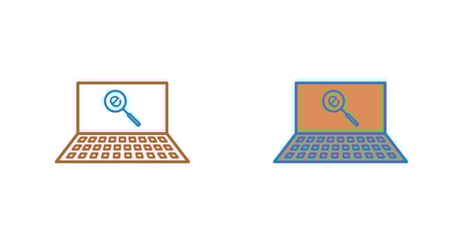 Unique Find on Internet Vector Icon