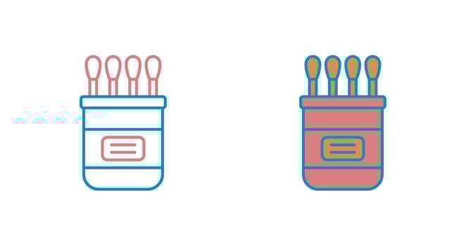 Cotton buds Vector Icon