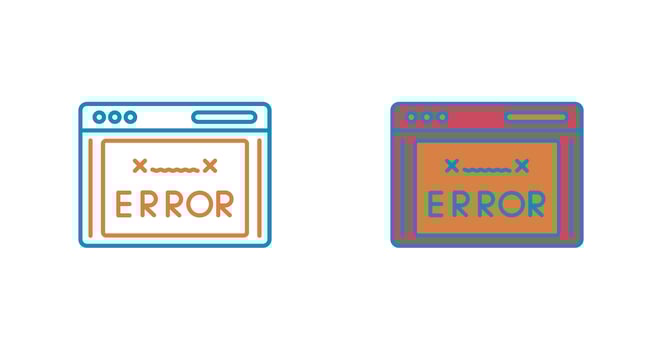Error Code Vector Icon