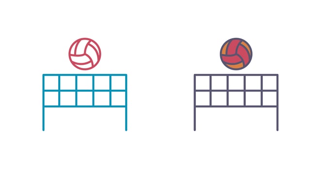 Beach Volleyball Vector Icon