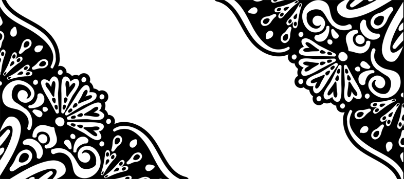 Abstract Paisley Decorative black background Wallpaper png