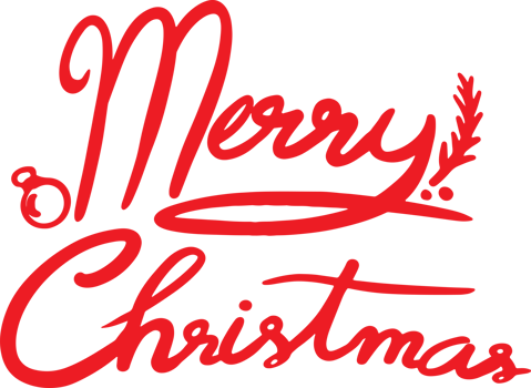 Merry Christmas text for celebration or Holiday concept. png