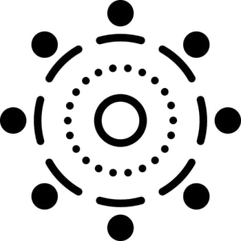 solid icon for united vector