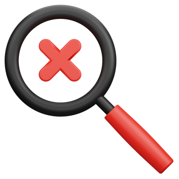 Search Not Found 3D Illustration png