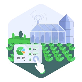 Greenhouse Automation Systems illustration vector