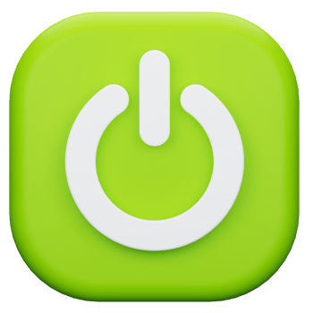 Power On 3D Illustration png