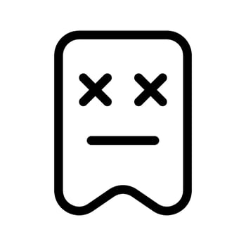 No Bookmark Icon Vector Symbol Design Illustration