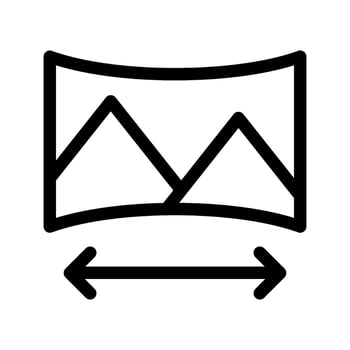 Panoramic Icon Vector Symbol Design Illustration