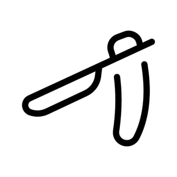 Straight Razor Icon Vector Symbol Design Illustration