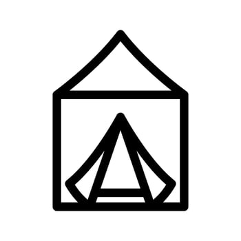 Tent Icon Vector Symbol Design Illustration
