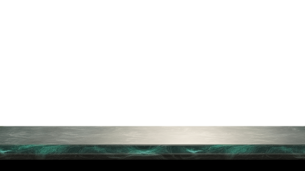 Luxurious Green Jade Stone Empty Table Mockup, Elegant Product Placement on a transparent Background, Offering an Exquisite Blank Surface, Ai generative png