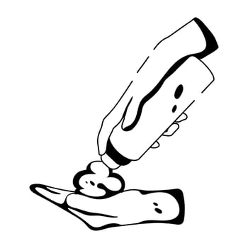 Trendy Foam Spray vector