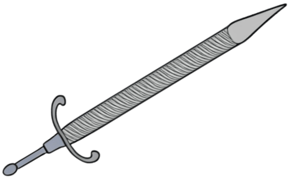 AI generated a sword, illustration png