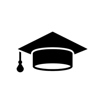 graduation hat icon vector
