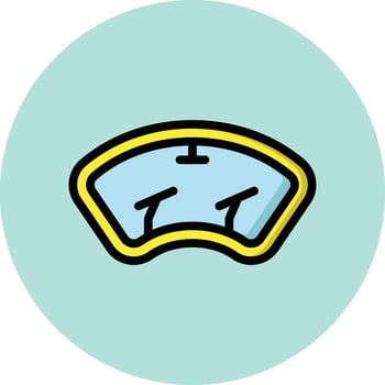 Windscreen Vector Icon Design Illustration