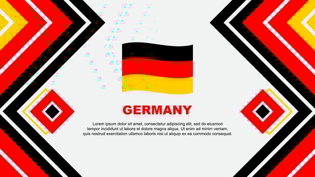 Germany Flag Abstract Background Design Template. Germany Independence Day Banner Wallpaper Vector Illustration. Germany Design