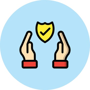 Protection Vector Icon Design Illustration