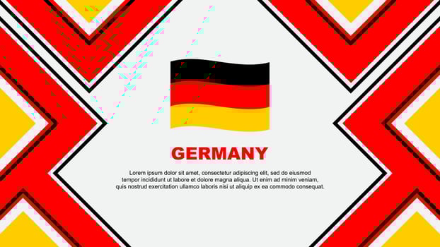 Germany Flag Abstract Background Design Template. Germany Independence Day Banner Wallpaper Vector Illustration. Germany Vector