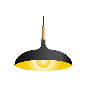 hanging lamp icon design vector