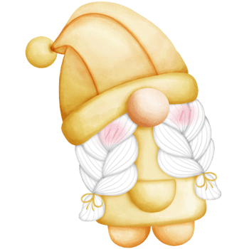 Gnome wears a fruit hat png