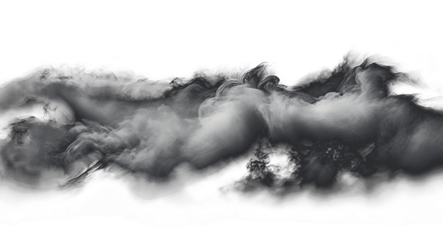 Transparent smoke PNG isolated background