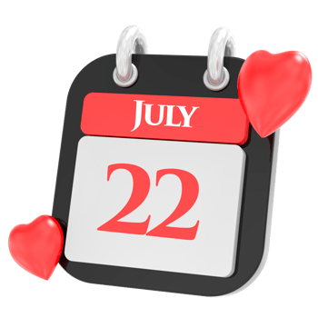 July with heart month day 22 png