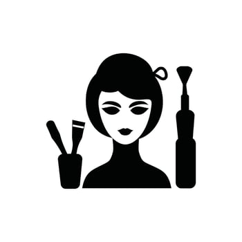 Artist Icon on White Background - Simple Vector Illustration