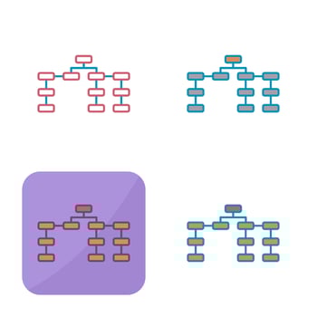Unique Seo Structure Vector Icon