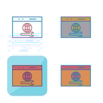 Unique Web Support Vector Icon