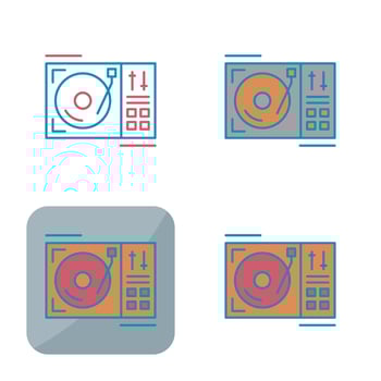 Turntable Vector Icon