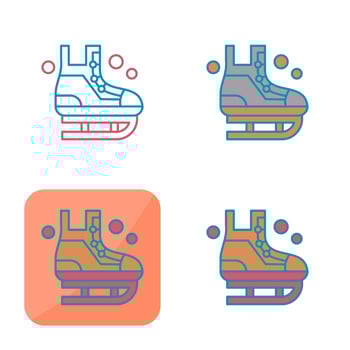 Ice Skating Vector Icon
