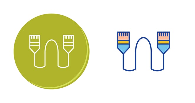 Internet Cable Vector Icon