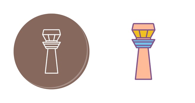 Control Tower Vector Icon