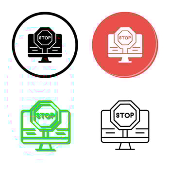 Stop Vector Icon