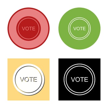 Vote Link Vector Icon
