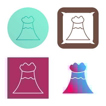 Volcano Vector Icon